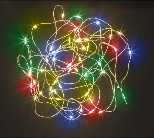 Гирлянда световая  NGF-SM01-10RGBY-10-1.2m-2AA-SL-IP20  80709   Navigator