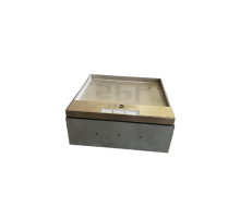 Напольный люк на 6 постов (45х45) вертикально, с крышкой из нержавеющей стали в уровень пола, с коробкой, IP40 (IP41)  300022  SPL