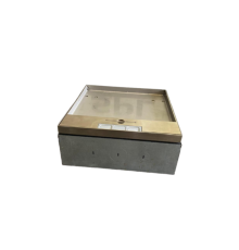 Напольный люк на 4 поста (45х45) вертикально, с крышкой из нержавеющей стали в уровень пола, с коробкой, IP40 (IP41)  300020  SPL