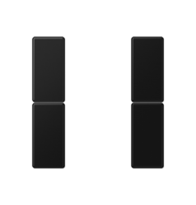 Набор накладок 2 группы для модулей F50; термопласт; черный матовый  A502TSASWM  Jung
