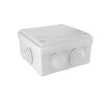 Коробка распределительная с 6 кабельными вводами д.25мм. IP55. 100х100х50мм  53801  DKC