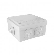 Коробка распределительная с 6 кабельными вводами д.25мм. IP55. 100х100х50мм  53801  DKC