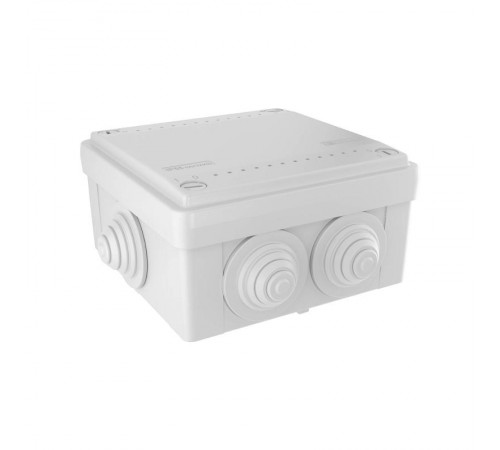 Коробка распределительная с 6 кабельными вводами д.25мм. IP55. 100х100х50мм  53801  DKC