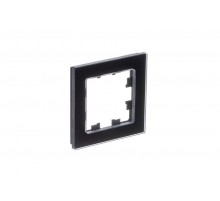 AtlasDesign Nature Черный Рамка 1-ая, натуральное стекло  ATN361001  SE