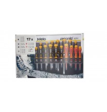 Набор отверток SL/PZ/PH/Tx Ergonic и отверток VDE на стальной стойке, 17 шт  40091743  Felo