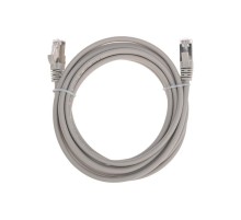 Патч-корд F/UTP, CAT 5e, RJ45-RJ45, 26AWG, LSZH, серый, 3м REXANT  02-0110-3  REXANT