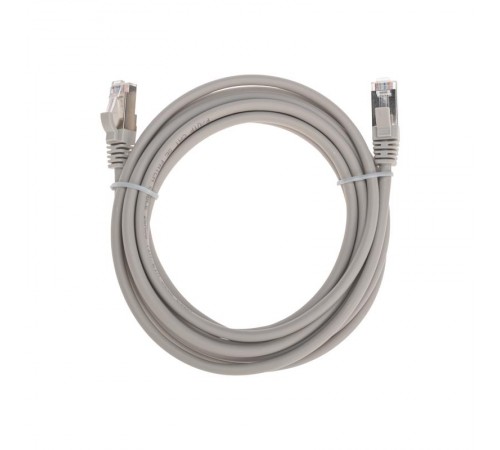 Патч-корд F/UTP, CAT 5e, RJ45-RJ45, 26AWG, LSZH, серый, 3м REXANT  02-0110-3  REXANT