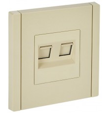 FORTE&PIANO Розетка комп. 2-ая RJ45 кат.6 FP434 ваниль  FP-K20-2-K10  IEK