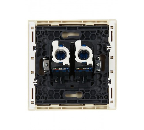 FORTE&PIANO Розетка комп. 2-ая RJ45 кат.6 FP434 ваниль  FP-K20-2-K10  IEK