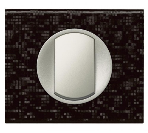 Celiane Кожа Блэк Пиксел Рамка 1-я (2 мод)  069451  Legrand