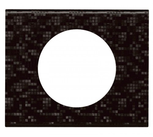 Celiane Кожа Блэк Пиксел Рамка 1-я (2 мод)  069451  Legrand