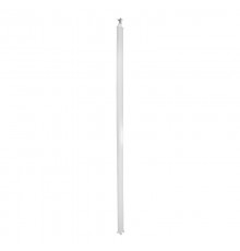 Универсальная колонна алюминиевая с крышкой из алюминия 1 секция, высота 4,02 метра, с возможностью увеличения высоты до 5,3 метра, цвет белый  65311
