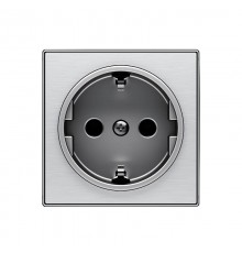 Накладка для розетки SCHUKO, серия SKY, цвет нержавеющая сталь2CLA858800A1401 ABB