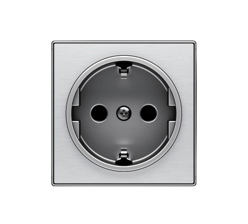Накладка для розетки SCHUKO, серия SKY, цвет нержавеющая сталь2CLA858800A1401 ABB