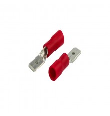 Клемма плоская изолированная РПи-п 1.5-(4.8)/РПИп 1,25-5 штекер 4.8 мм 0.5-1.5 мм красная (10шт./уп.)  08-0312-10  REXANT