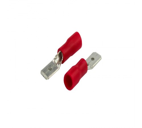 Клемма плоская изолированная РПи-п 1.5-(4.8)/РПИп 1,25-5 штекер 4.8 мм 0.5-1.5 мм красная (10шт./уп.)  08-0312-10  REXANT
