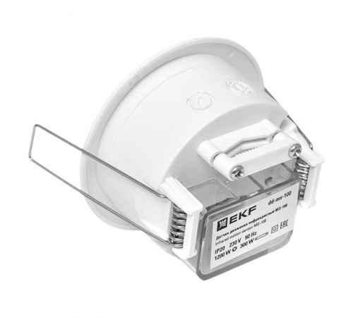 Датчик движения ИК встраиваемый 1200Вт 360гр. до 6м IP20 PROxima  dd-ms-100  EKF