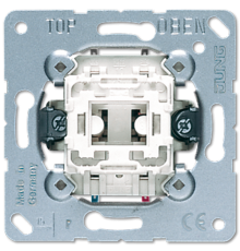 Механизм кнопки без фиксации 10 A / 250 В, однополюсный, с переключающимся контактом (НО/НЗ); не подходит к клавишам серии EP; универсальные встраивае