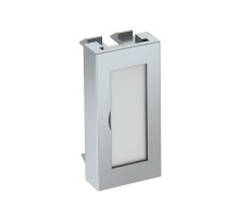 Заглушка с полем для маркировки Modul45 45x22,5 мм (серебристый) (ADP-BF AL0.5)  6117412  OBO Bettermann