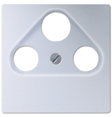 Крышка для SAT-TV-FM-розеток, фиксация винтом; дюропласт; алюминий; A500  A561PLSATAL  Jung