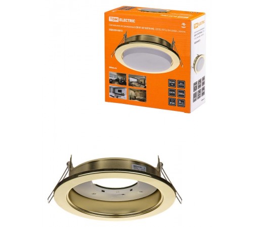 Светильник точечный встраиваемый под лампу СВ 01-07 GX70-H5 золото  SQ0359-0073  TDM