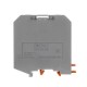 Клемма проходная, винтовой зажим, 2 точки подключения, 50 кв.мм, серая  KRUH-50  DKC