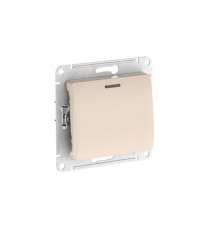 Glossa Бежевый Переключатель 1-клавишный с подсветкой,сх.6а, 10АХ, механизм, быстрозажимные клеммы  GSL000263S  SE