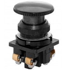 КЕ-021 У3 исп.1, черный, 2з, гриб без фиксации, IP40, 10А, 660В, выключатель кнопочный (ЭТ)  ET506657  Электротехник