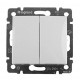 Valena DIY Белый Выключатель 2-х клавишный  694265  Legrand