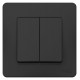 Blanca Антрацит С/У Переключатель 2-клавишный, 10А, 250B  BLNVS106606  SE