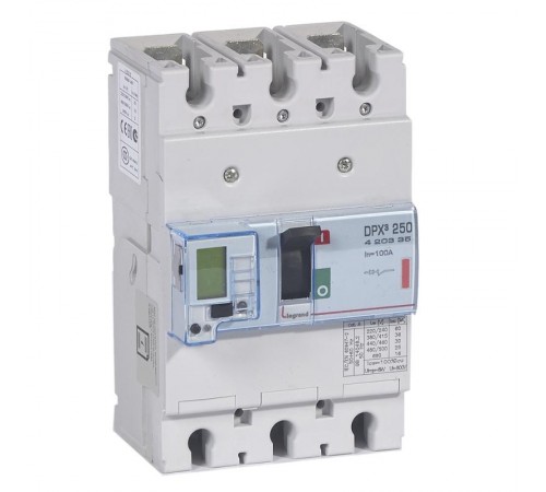 Автоматический выключатель DPX3 250 - эл. расцепитель - 36 кА - 400 В~ - 3П - 100 А  420335  Legrand