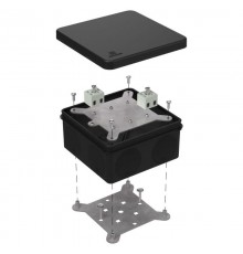 Коробка огнестойкая для о/п двухкомпонентная 60-0300-FR2.5-4 Е15-Е120 RAL9005 100х100х50 (14 шт/кор) черная  60-0300-9005-FR2.5-4  Промрукав