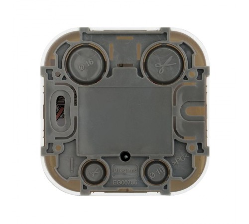 Quteo Белый Вывод кабеля  782216  Legrand