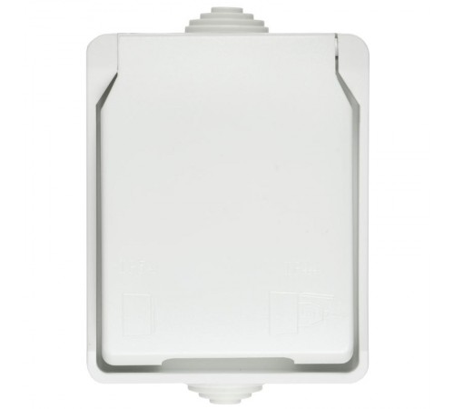 FORS Розетка с з/к/ш О/У 16А IP54 РСб20-3-ФБ Белый  ERS12-K01-16-54-DC  IEK