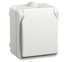 FORS Розетка с з/к/ш О/У 16А IP54 РСб20-3-ФБ Белый  ERS12-K01-16-54-DC  IEK