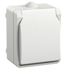 FORS Розетка с з/к/ш О/У 16А IP54 РСб20-3-ФБ Белый  ERS12-K01-16-54-DC  IEK