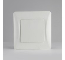 Переключатель одноклавишный, 10А, 220-250V (белый)  201103  SPL