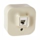 Quteo Слоновая кость Розетка RJ11  782244  Legrand