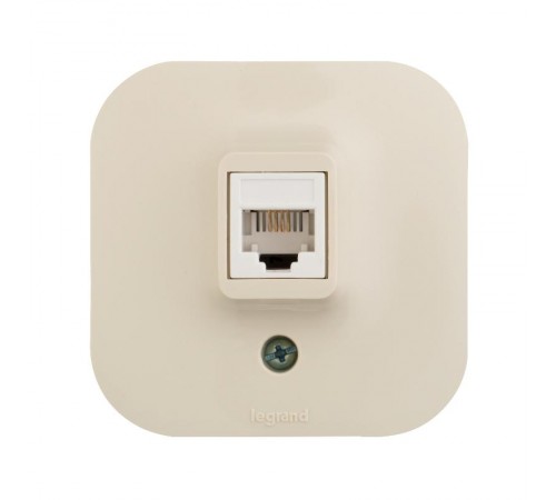 Quteo Слоновая кость Розетка RJ11  782244  Legrand