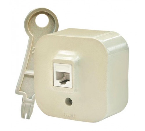 Quteo Слоновая кость Розетка RJ11  782244  Legrand
