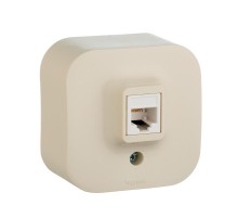 Quteo Слоновая кость Розетка RJ11  782244  Legrand
