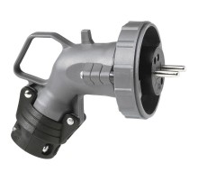 Угловая вилка Hypra - IP 66/67-55 - 2К+3 - 250 В - бытовое назначение - 16 А - пластик  053933  Legrand