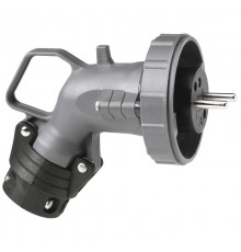 Угловая вилка Hypra - IP 66/67-55 - 2К+3 - 250 В - бытовое назначение - 16 А - пластик  053933  Legrand