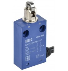 Выключатель концевой C6N-123 верт. толк. с наж. рол. IP67  KKV12-P123-1-67  IEK