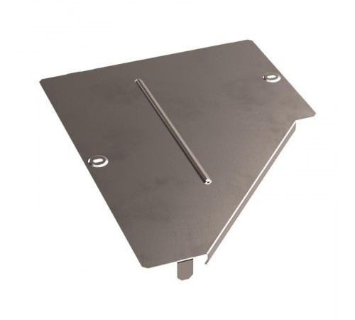 Крышка переходника левого Стандарт INOX (AISI 409) 400х200  PR16.5649  Промрукав