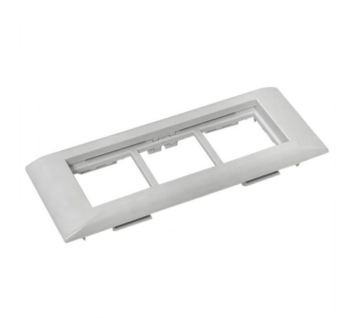 Рамка+суппорт на 6 модулей (3 поста) для парапетного кабельного канала C-Line  sup-6-105-50  EKF