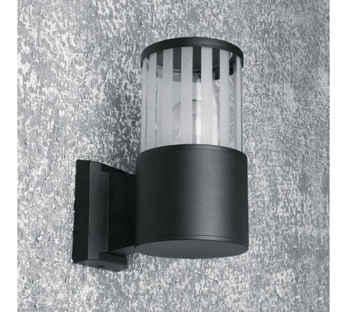 Светодиодный светильник аритектурный 230V E27, DH0901, черный (на стену вверх)  11655  FERON