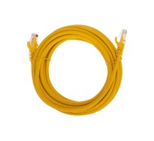 Патч-корд U/UTP CAT 6, RJ45-RJ45, 26AWG, LSZH, желтый, 5м REXANT  02-0295-5  REXANT