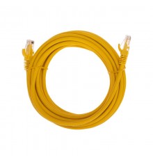 Патч-корд U/UTP CAT 6, RJ45-RJ45, 26AWG, LSZH, желтый, 5м REXANT  02-0295-5  REXANT
