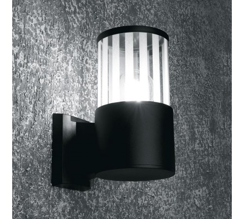 Светодиодный светильник аритектурный 230V E27, DH0901, черный (на стену вверх)  11655  FERON